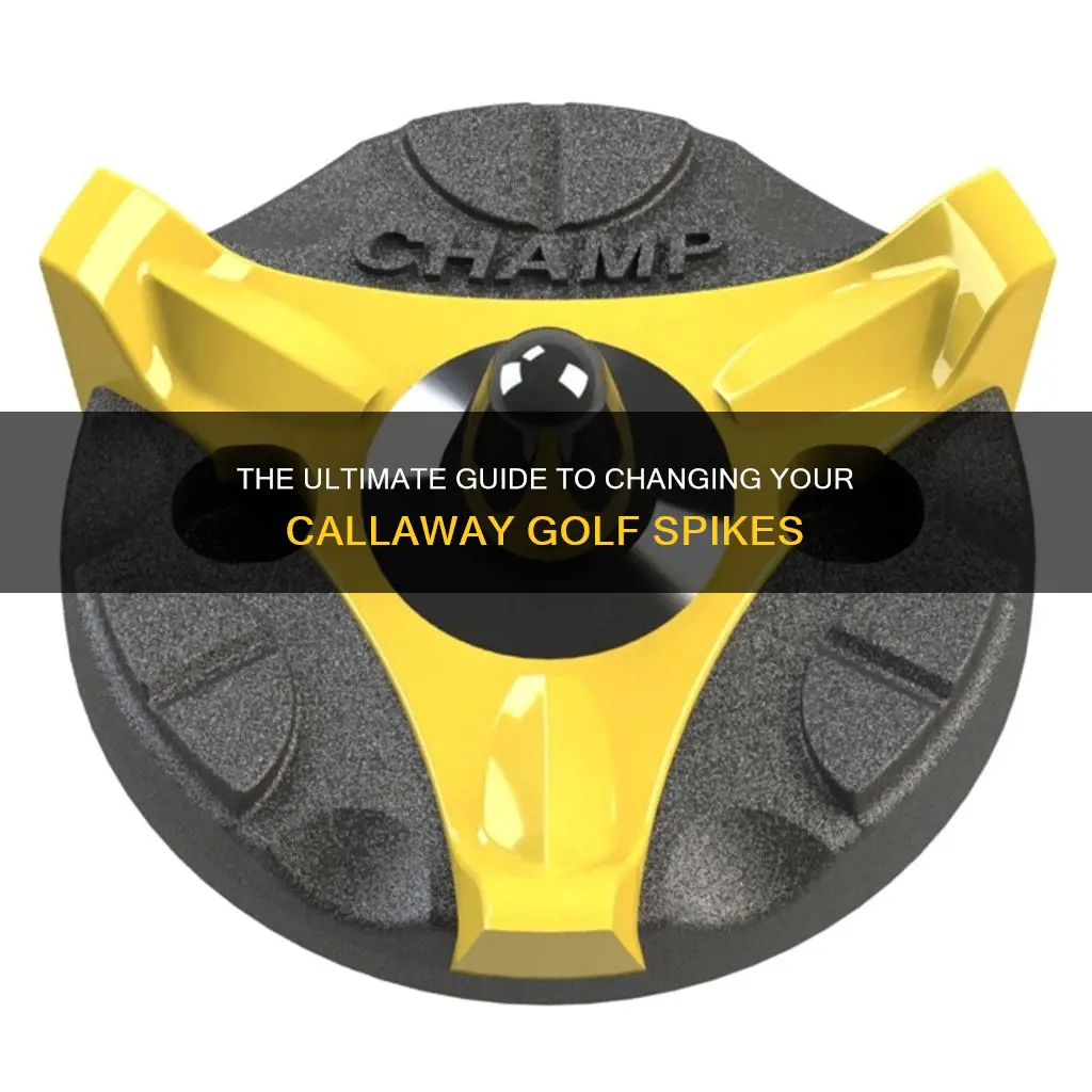 how to change callaway golf spikes