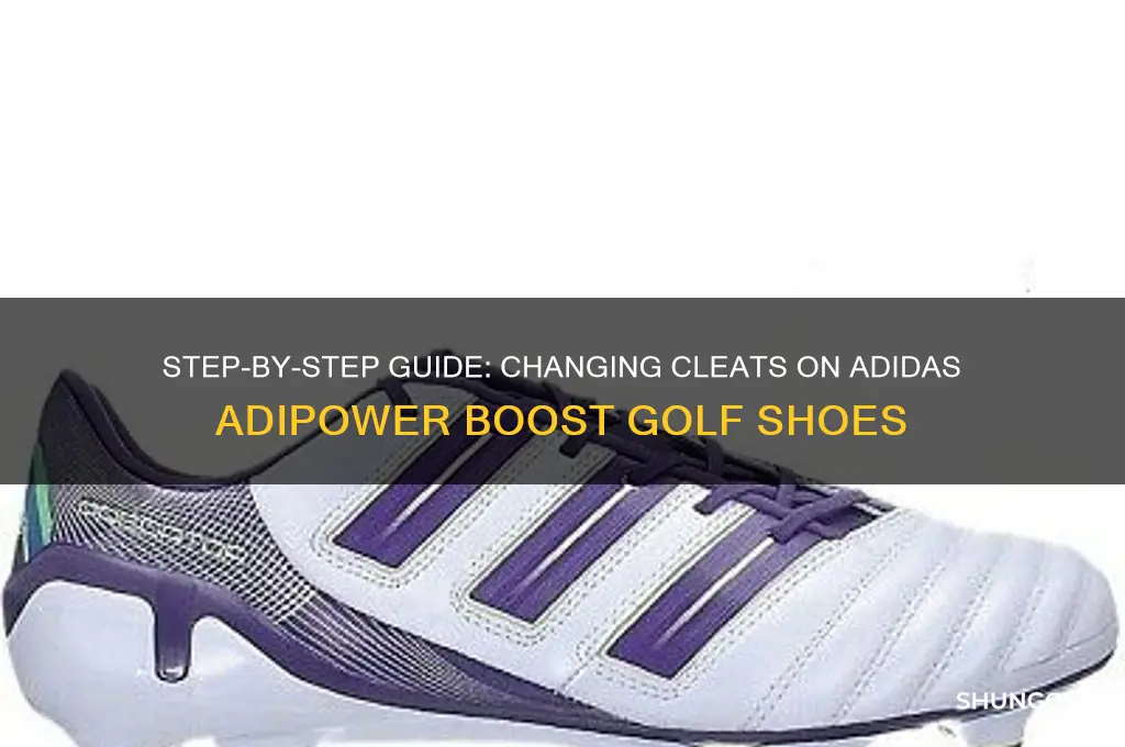 how to change cleats adidas adipower boost golf