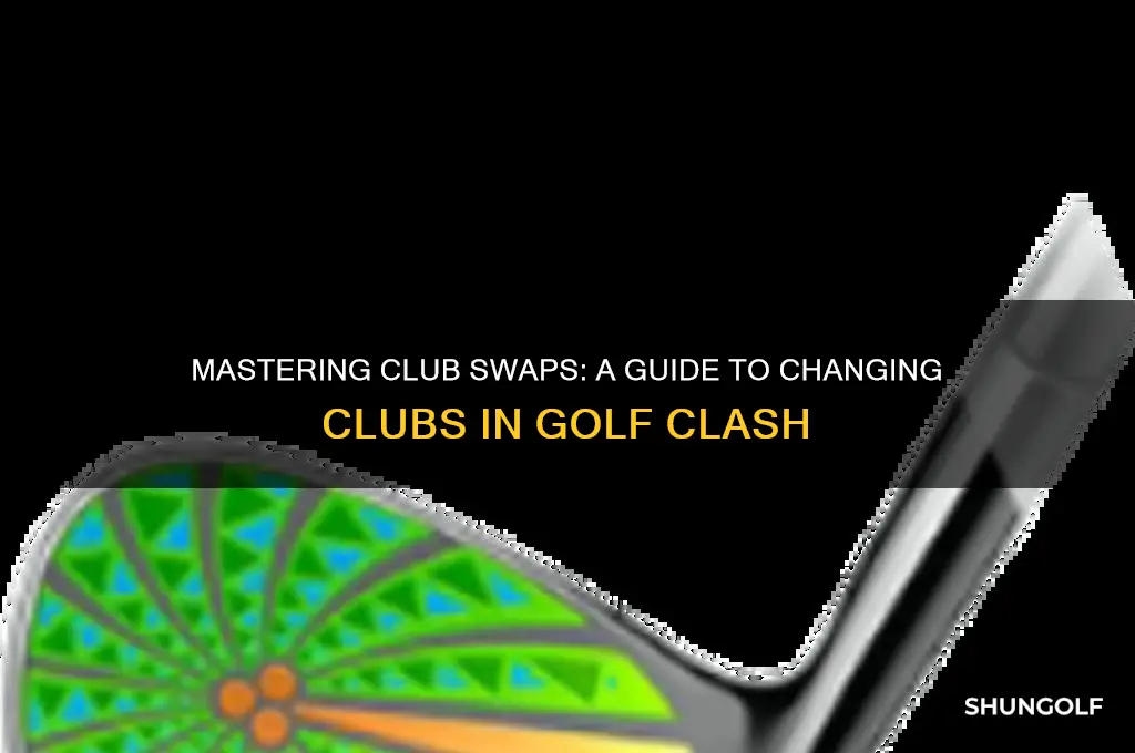how to change clubs during game in golf clash