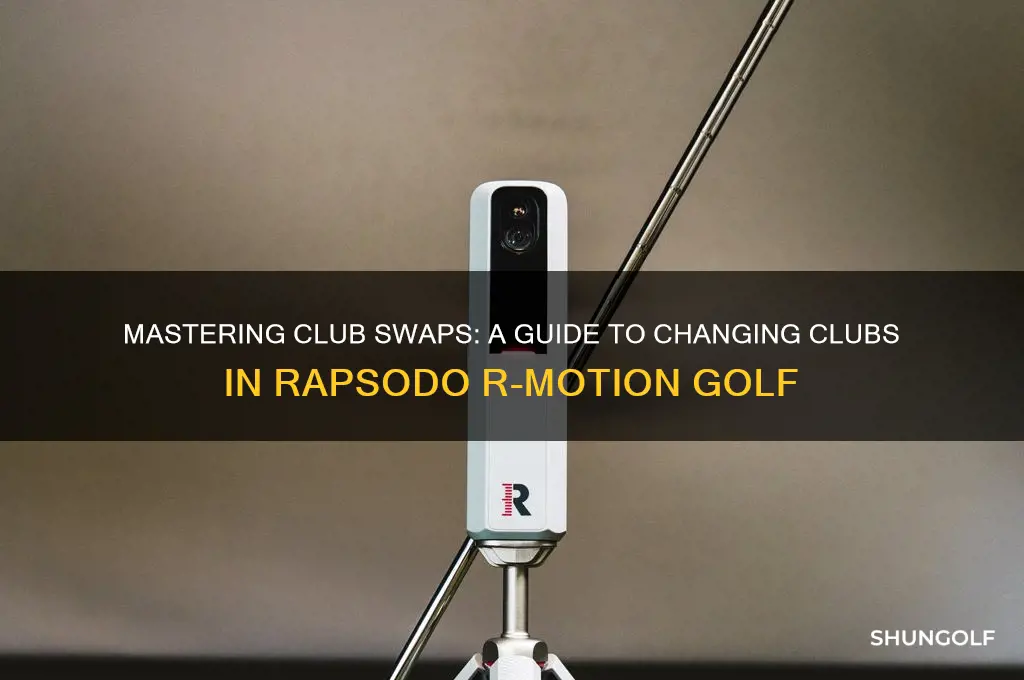 how to change clubs in rapsodo rmotion golf