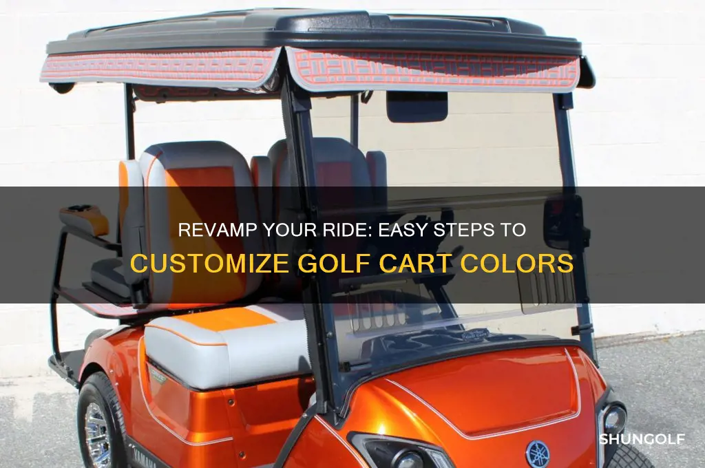 how to change color of golf cart