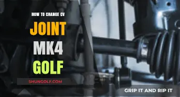 DIY Guide: Replacing CV Joint on MK4 Golf Easily