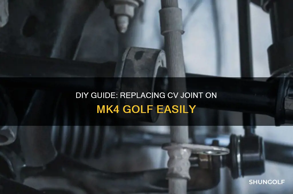 how to change cv joint mk4 golf