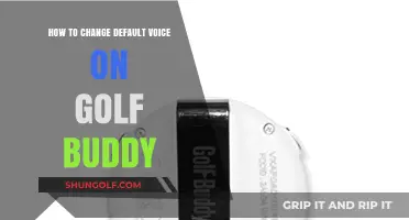 Change Your Golf Buddy's Default Voice: A Simple Step-by-Step Guide