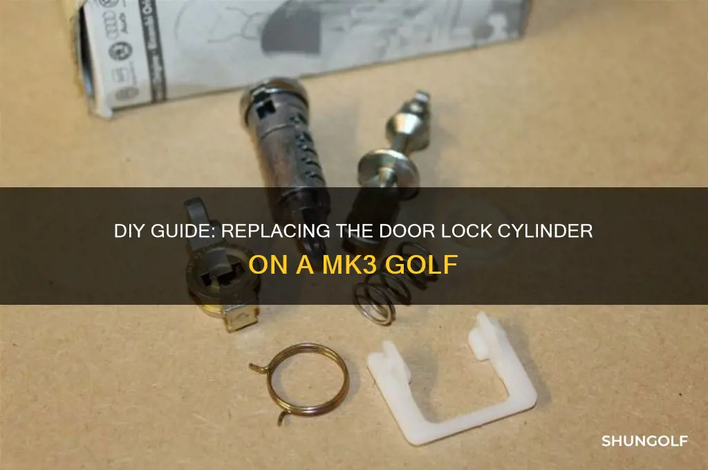 how to change door lock cylinder on mk3 golf