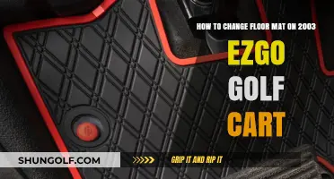 Easy DIY Guide: Replacing Floor Mat on 2003 EZGO Golf Cart