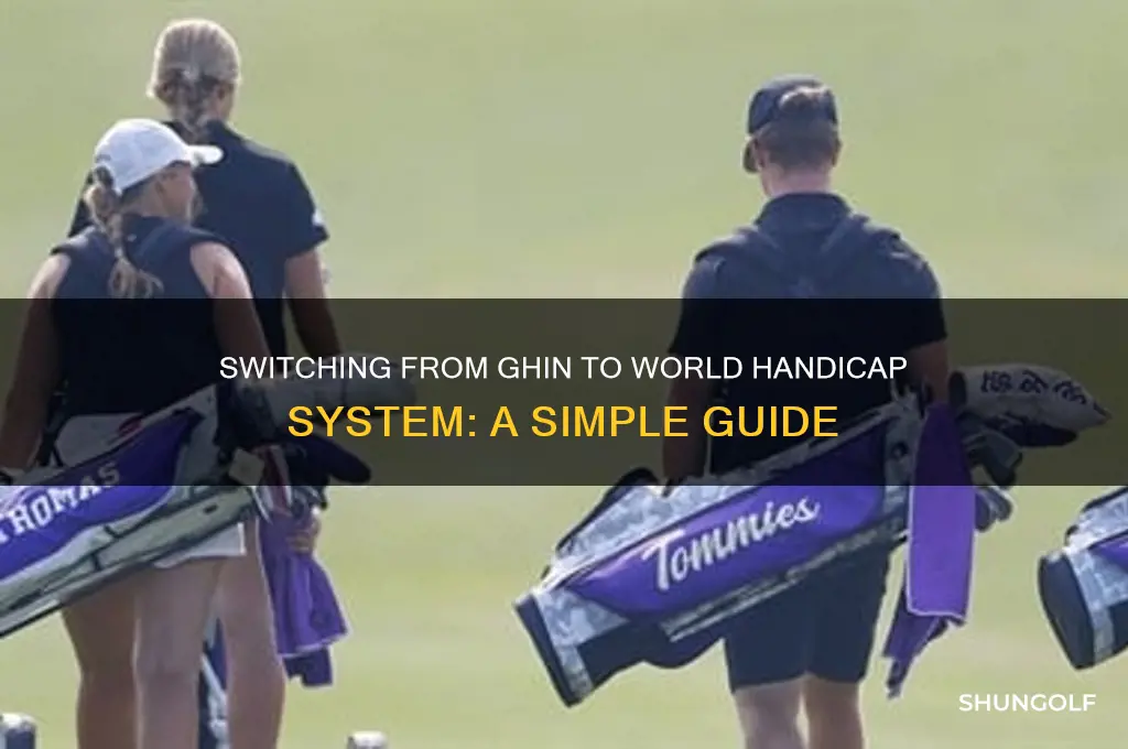 how to change from ghin to world golf handicap