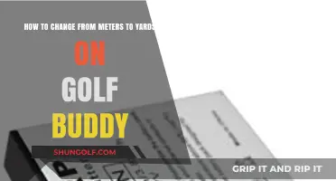 Switching Golf Buddy Units: Meters to Yards Conversion Guide