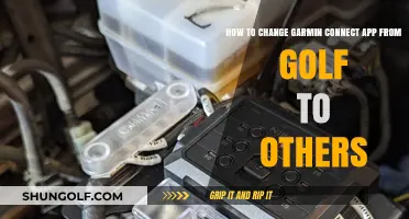 Switching Garmin Connect App: From Golf to Other Activities Easily