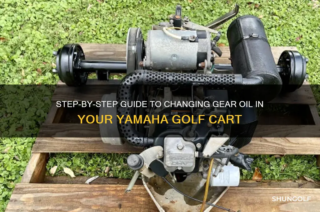 how to change gear oil in yamaha golf cart