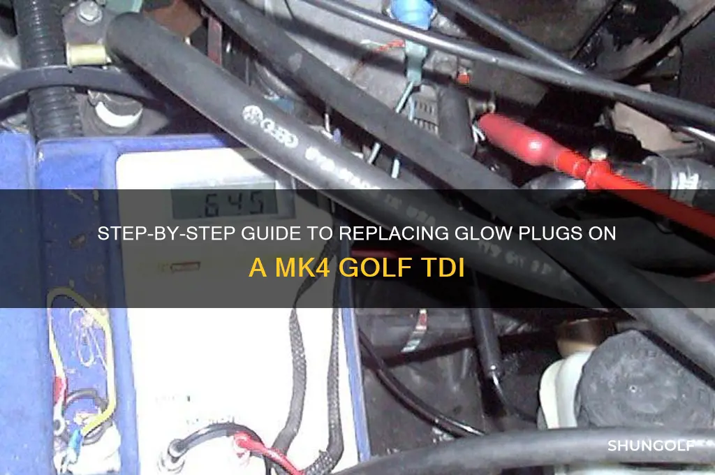 how to change glow plugs on mk4 golf tdi