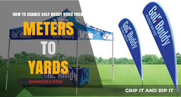 Switch Golf Buddy Voice: Meters to Yards in Simple Steps