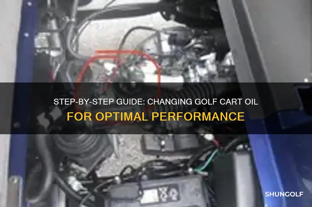 how to change golf cart oil