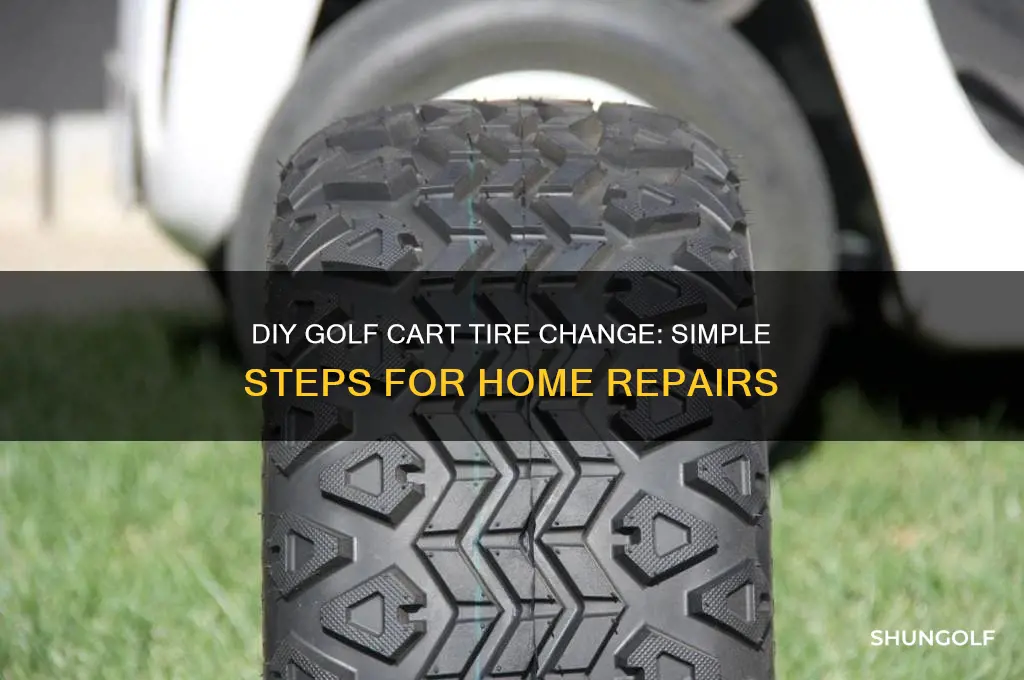 how to change golf cart tire at home