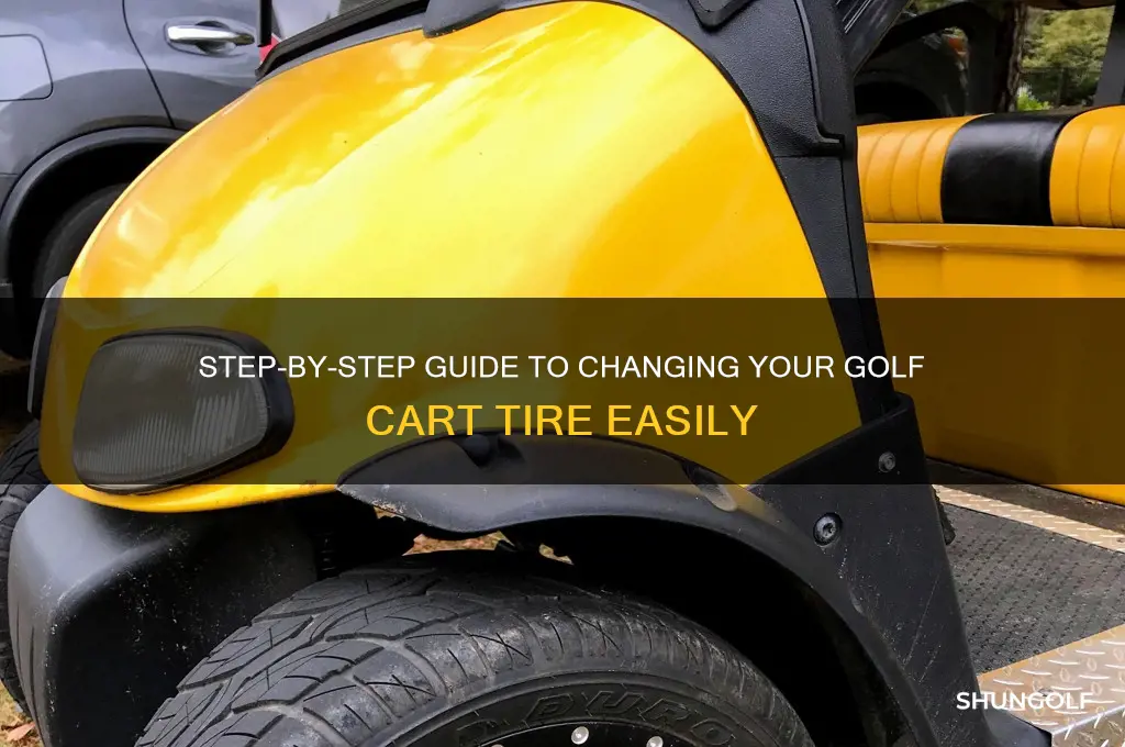 how to change golf cart tire