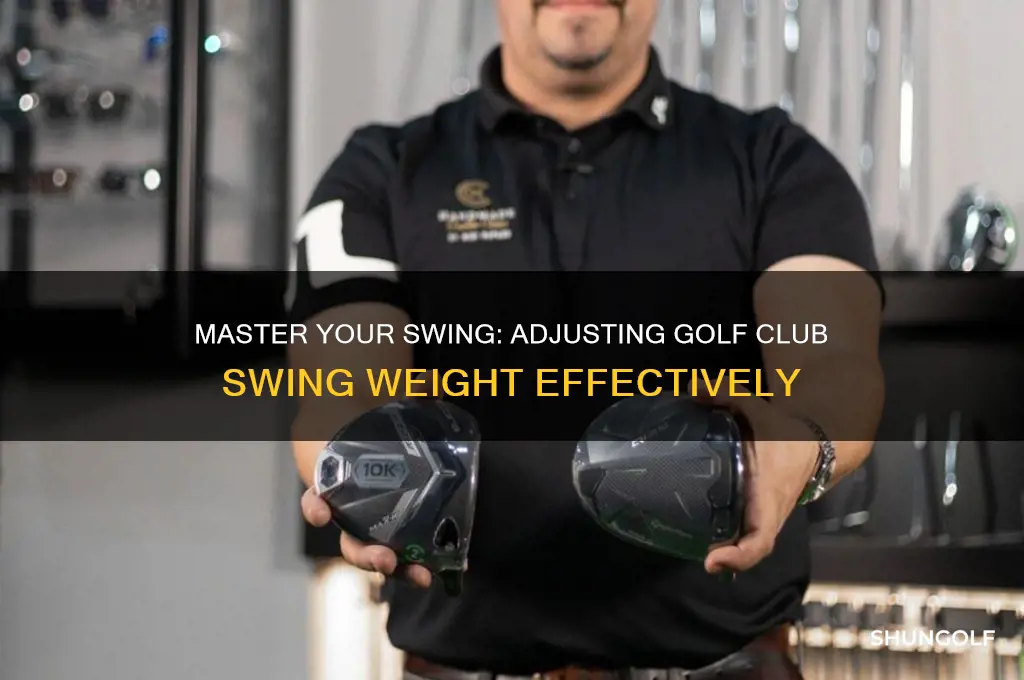 how to change golf club swing weight