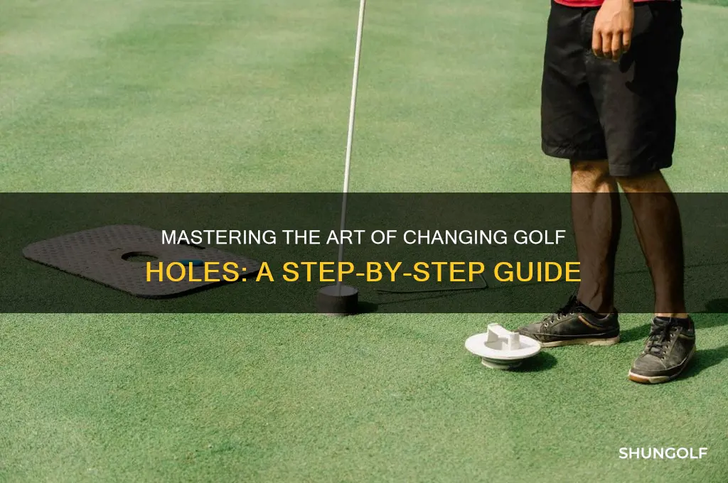 how to change golf hole