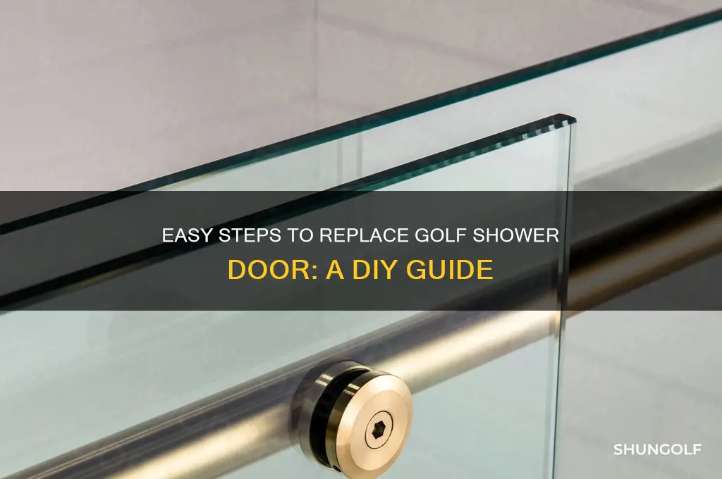 how to change golf on shower door