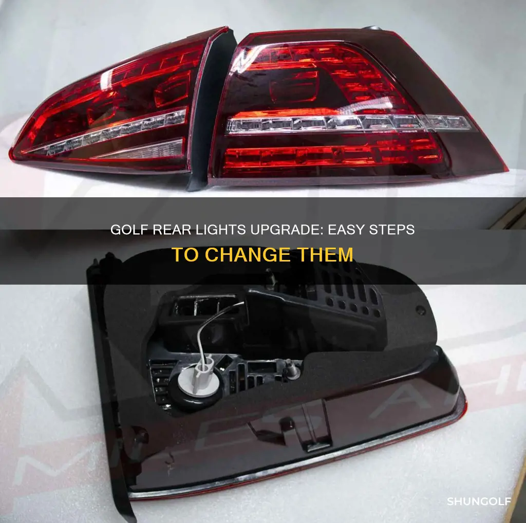 how to change golf rear lights