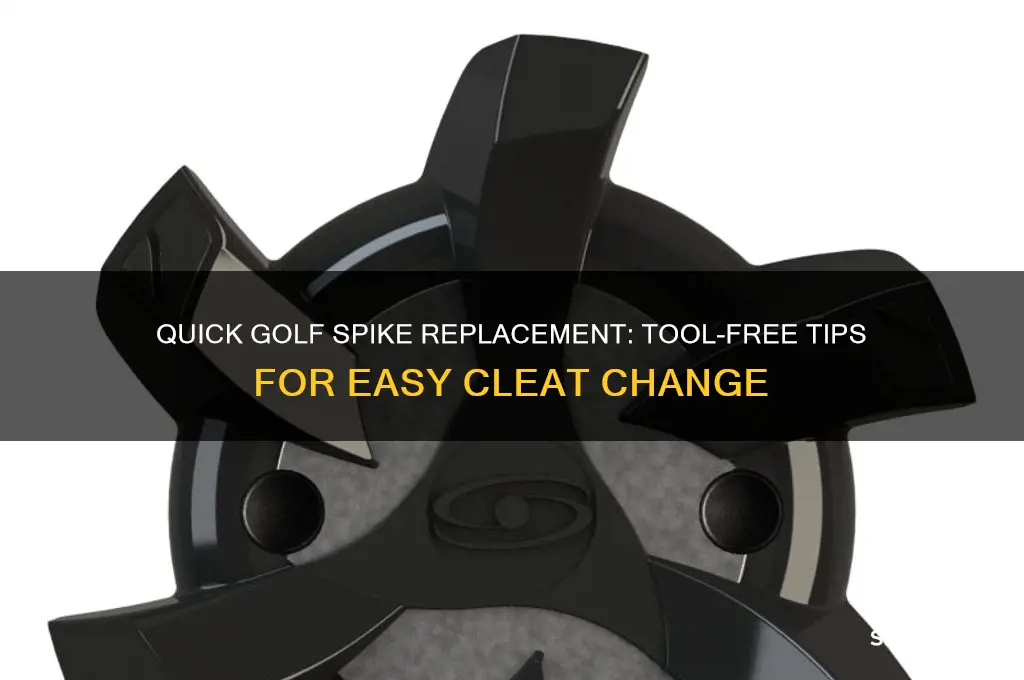 how to change golf spikes without tool