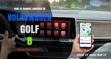 Changing Language Settings in Your Volkswagen Golf 8: A Simple Guide