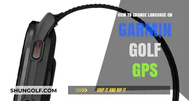 Quick Guide: Changing Language on Your Garmin Golf GPS Device