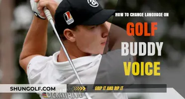 Easy Steps to Change Language on Your Golf Buddy Voice Device