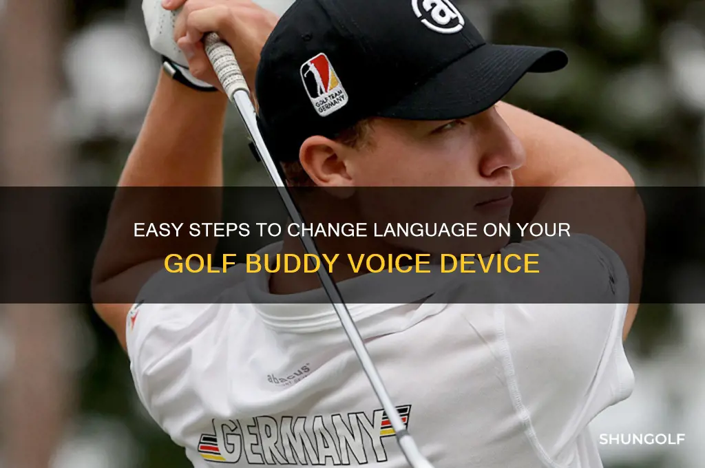how to change language on golf buddy voice