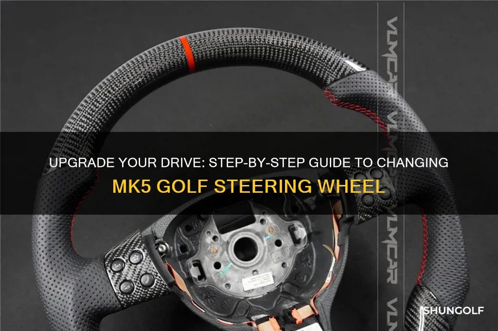 how to change mk5 golf steering wheel