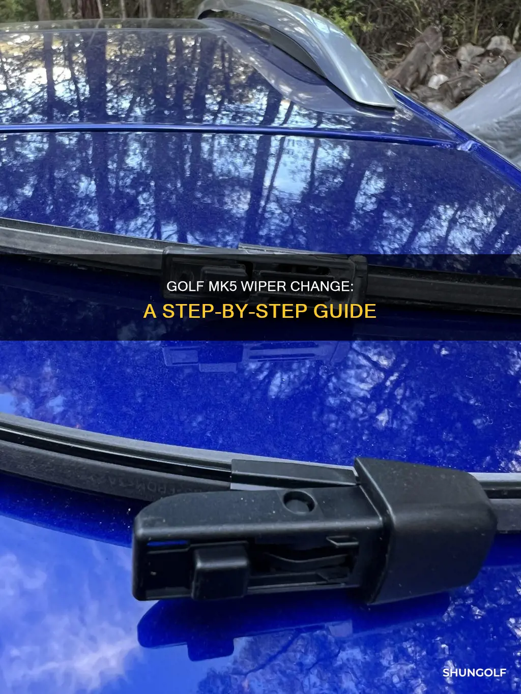 how to change mk5 golf wipers