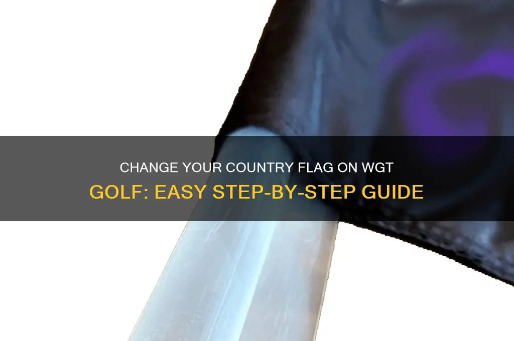 how to change my country flag on wgt golf