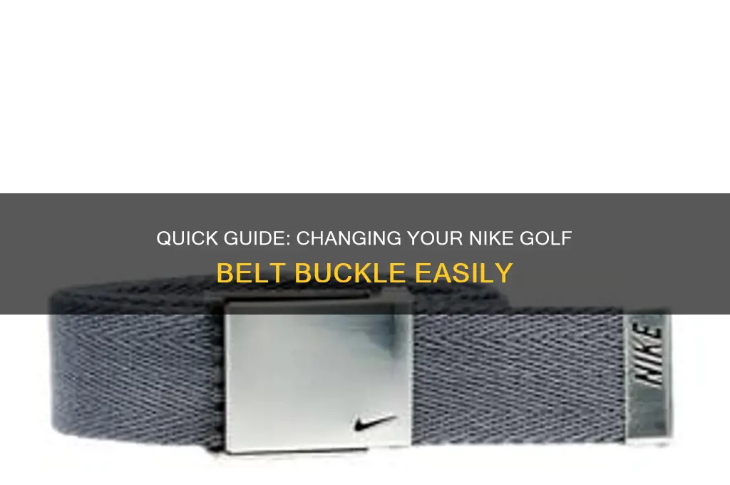 how to change nike golf belt buckle