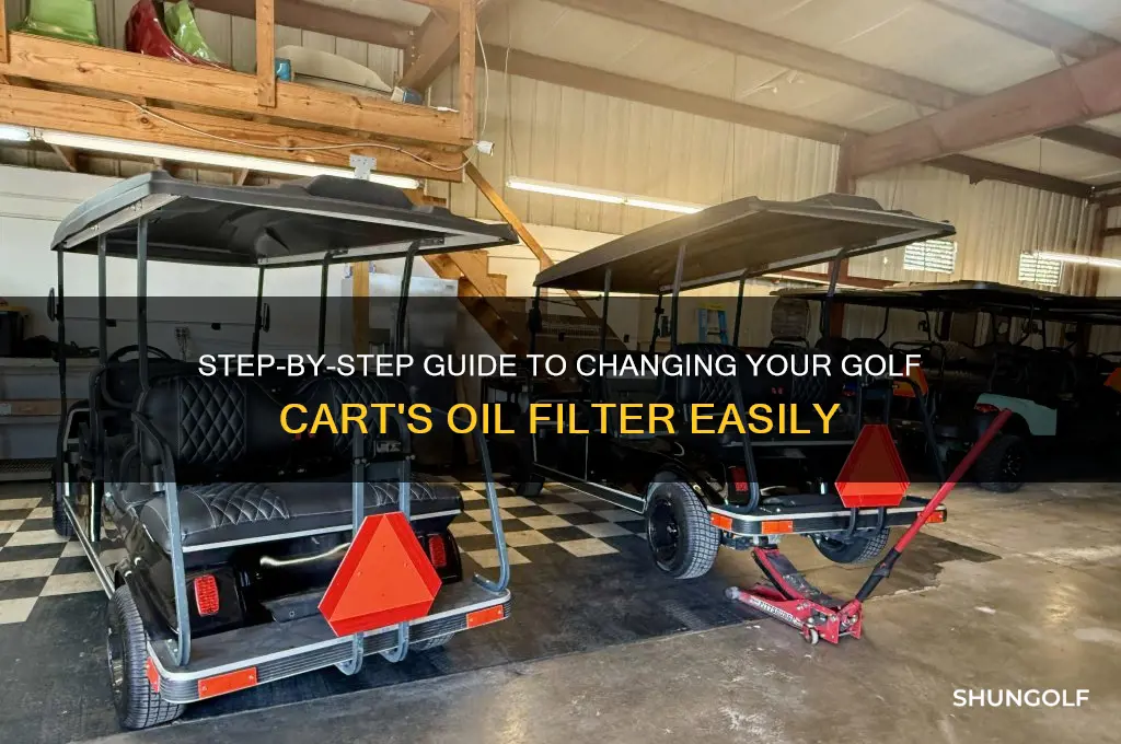 how to change oil filter golf cart