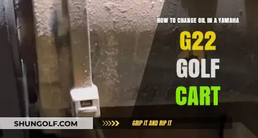 Step-by-Step Guide: Changing Oil in Your Yamaha G22 Golf Cart