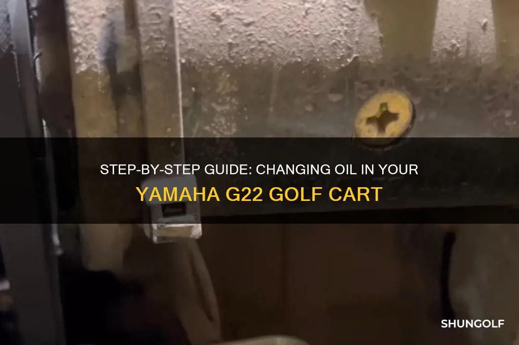 how to change oil in a yamaha g22 golf cart