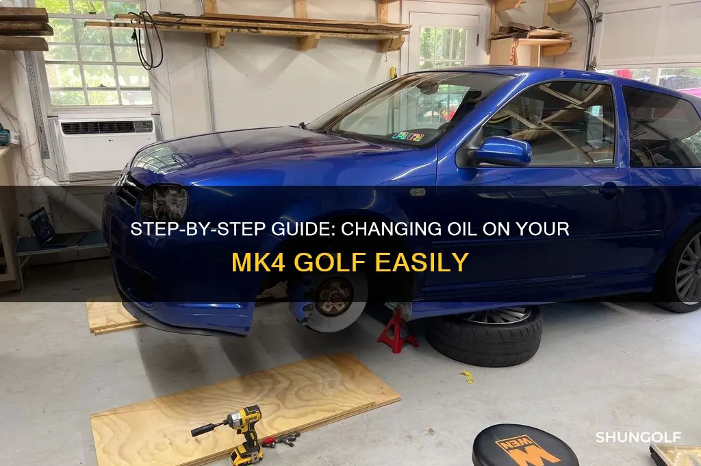 how to change oil on mk4 golf