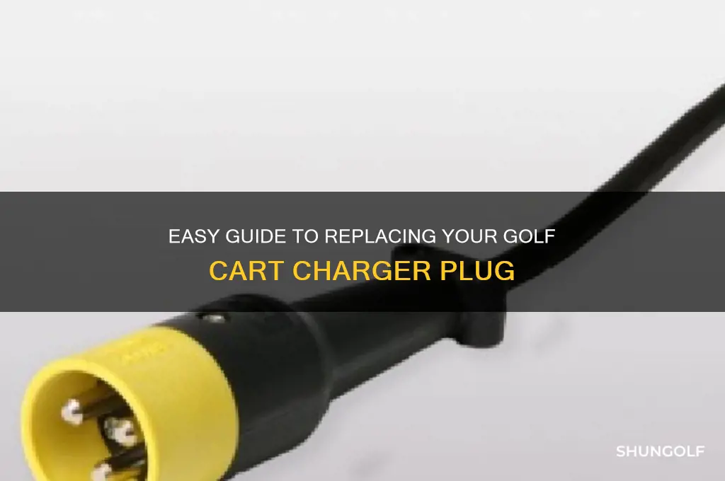 how to change plug on golf cart charger