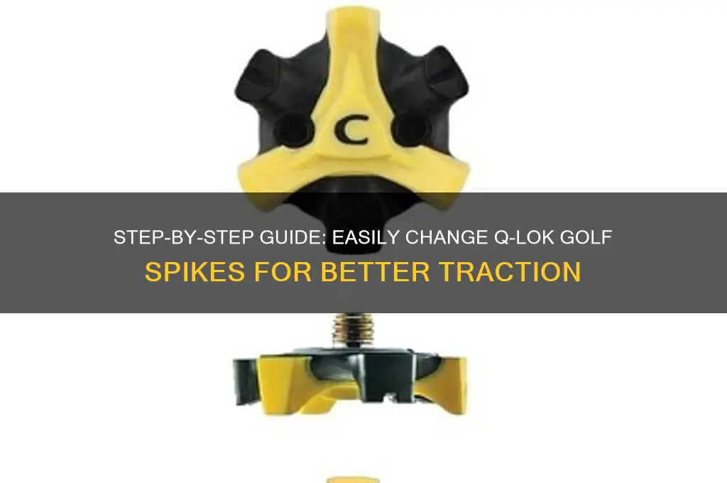 how to change q-lok golf spikes