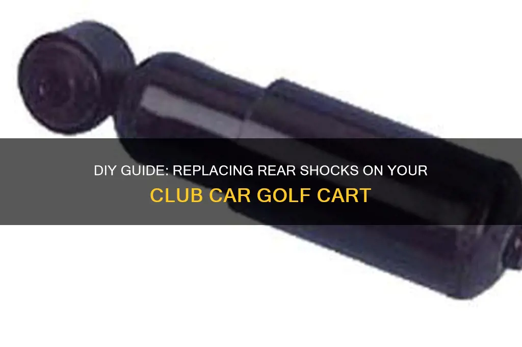 how to change rear shocks on club car golf cart