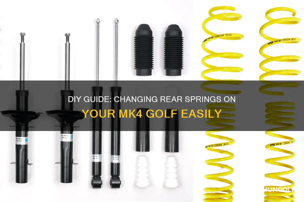 how to change rear springs mk4 golf