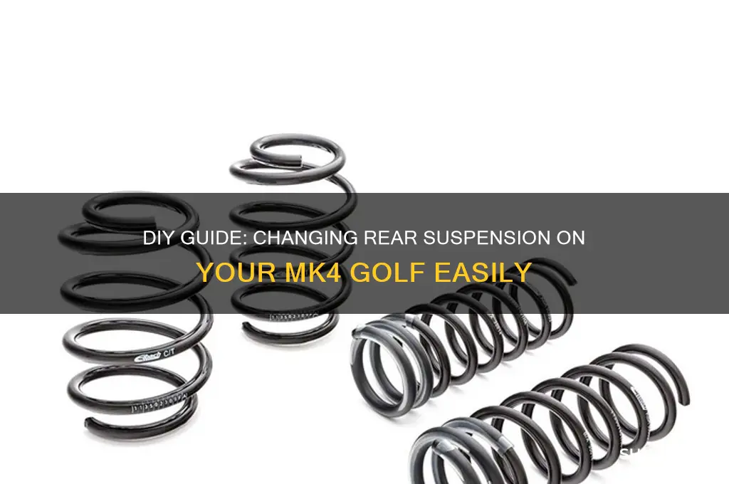 how to change rear suspension on mk4 golf