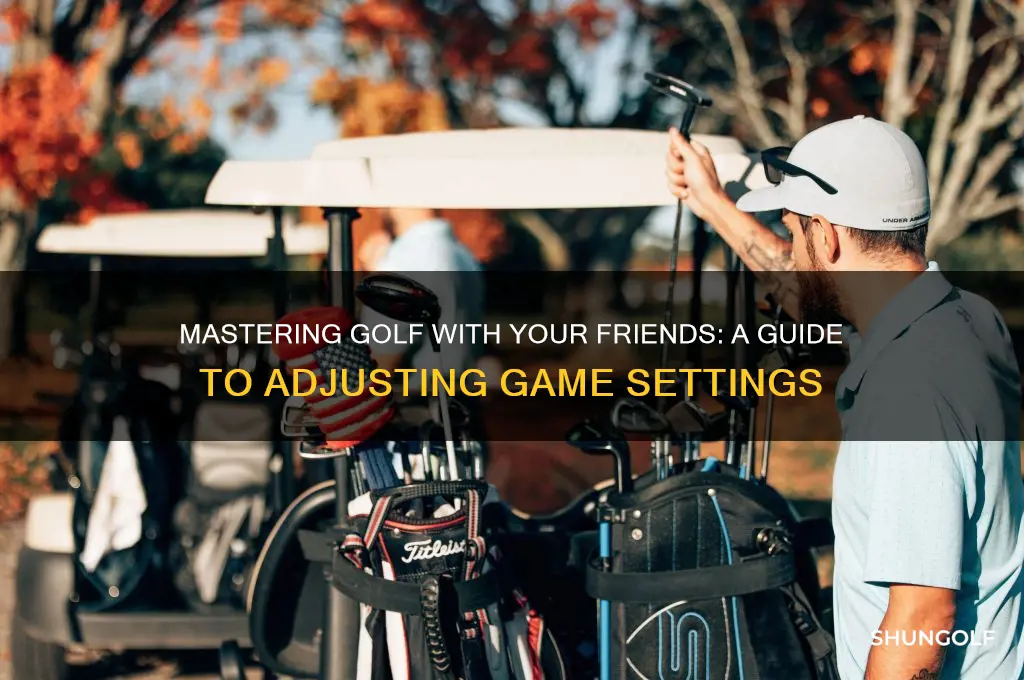 how to change settings golf with your friends