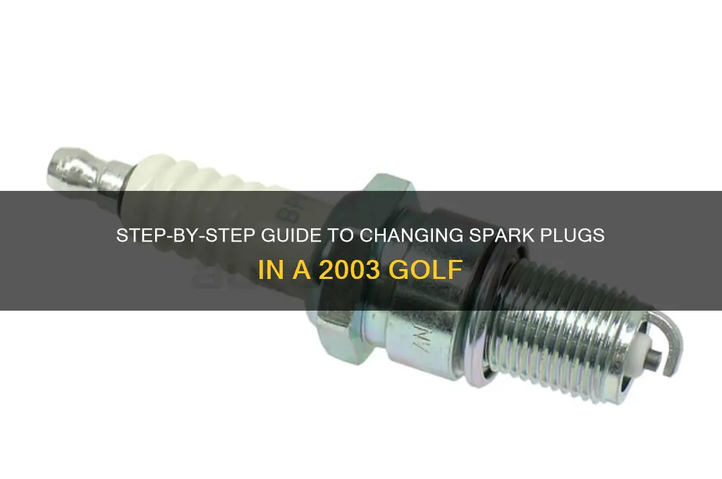 how to change spark plugs 2003 ve golf