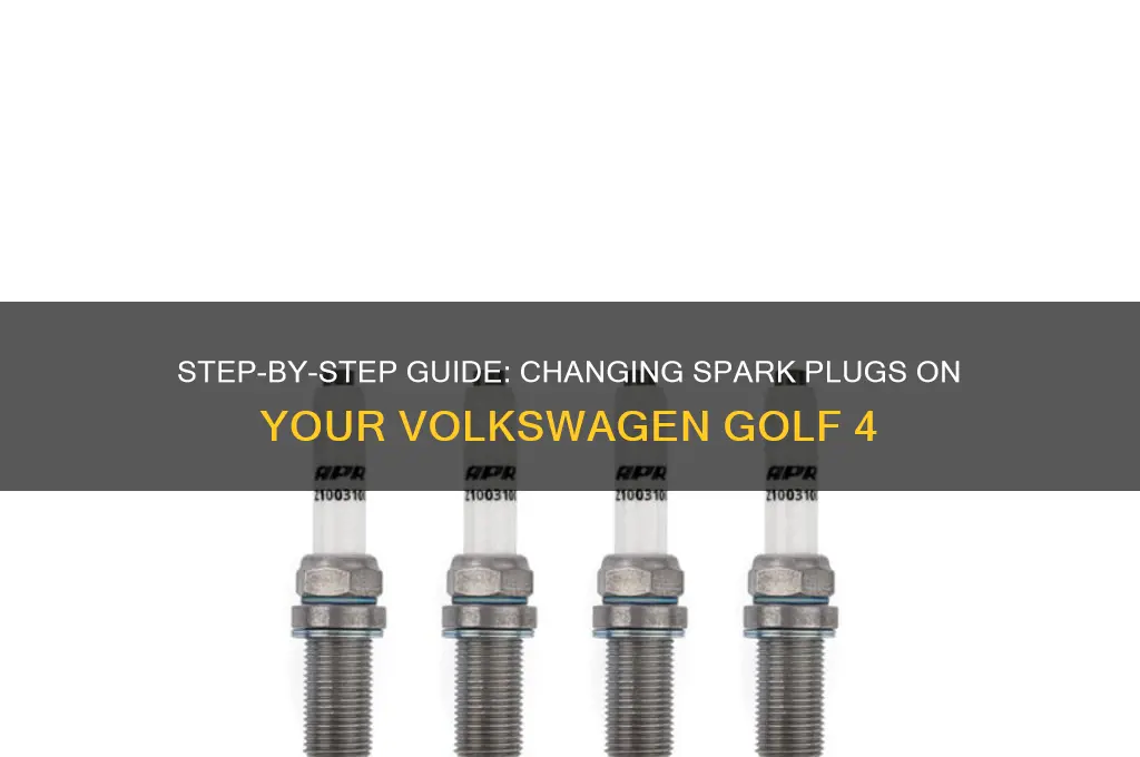 how to change spark plugs on a golf 4