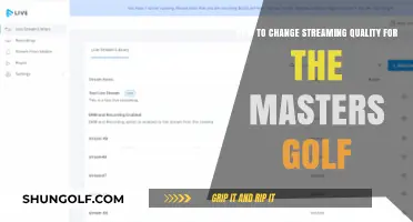 Mastering Your Masters Golf Stream: Adjusting Video Quality Easily