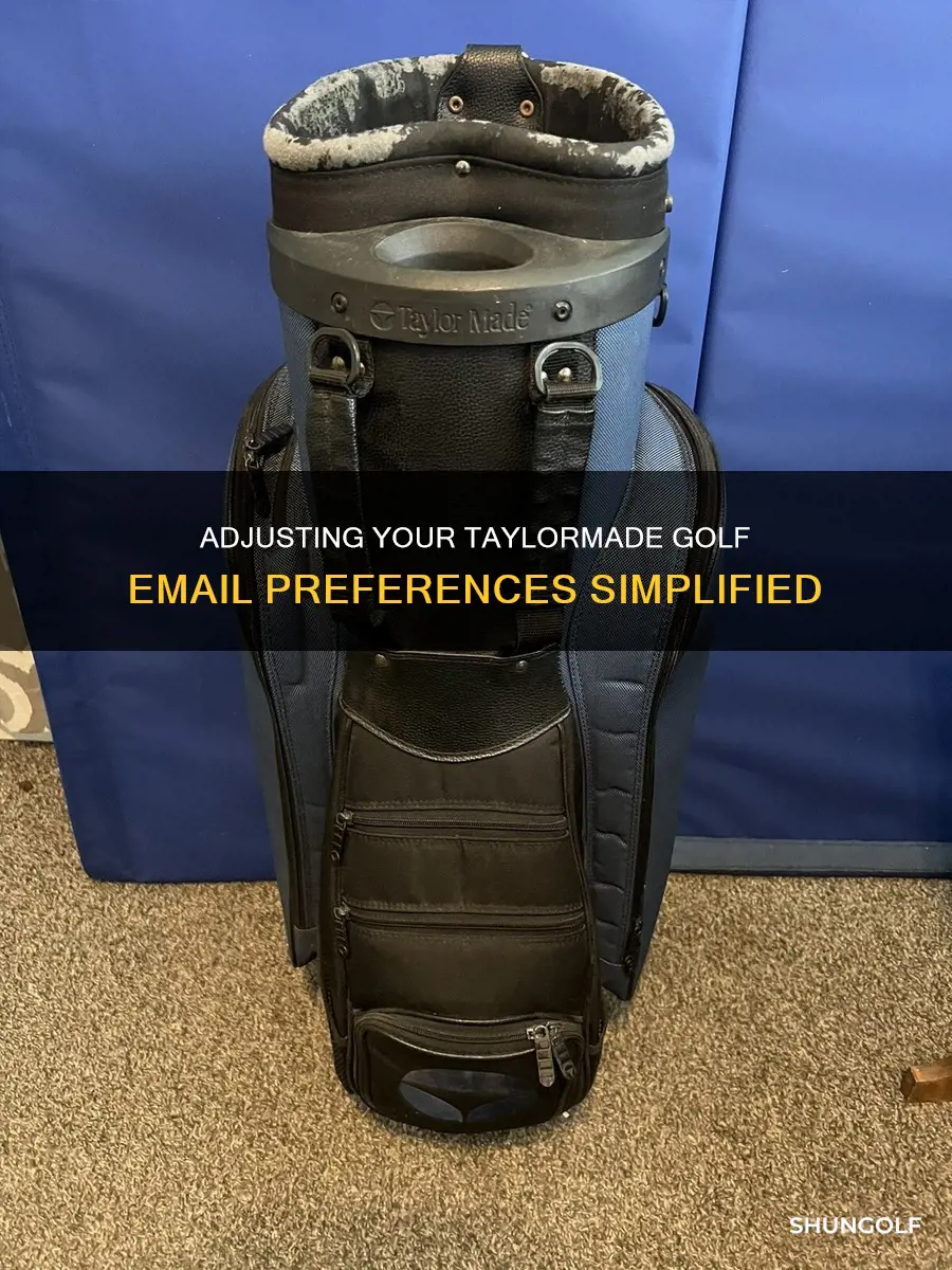 how to change taylormade golf email