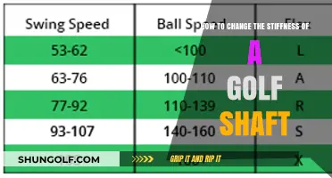 Customizing Your Swing: A Guide to Adjusting Golf Shaft Stiffness