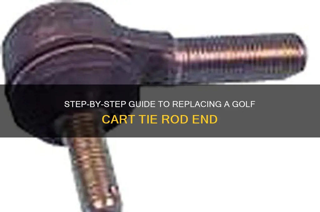 how to change tie rod end golf cart