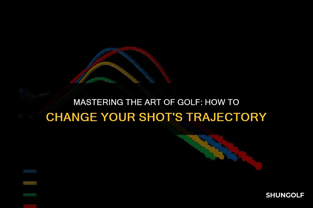 how to change trajectory of golf shot