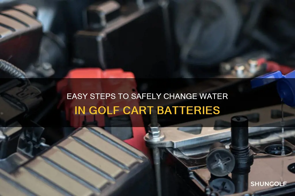 how to change water in golf cart batteries